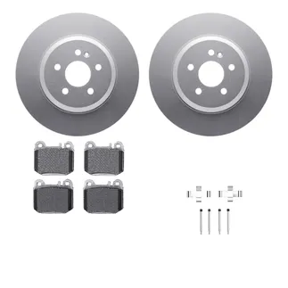R1 Concepts WDUH1-63211 Carbon Series Brake Rotors W/ 5000 Oep Brake Pads & Hdw
